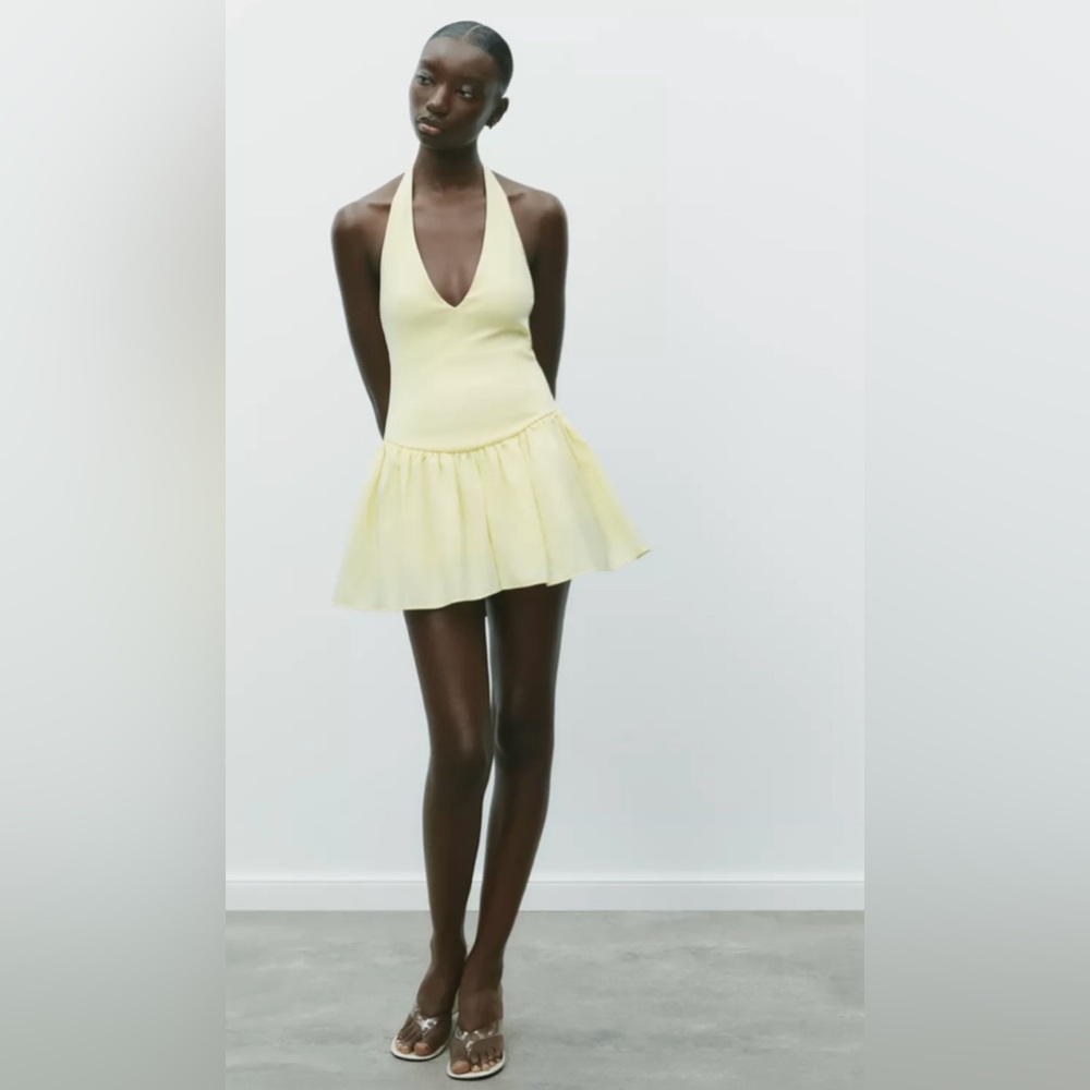 Zara Yellow Mini Dress